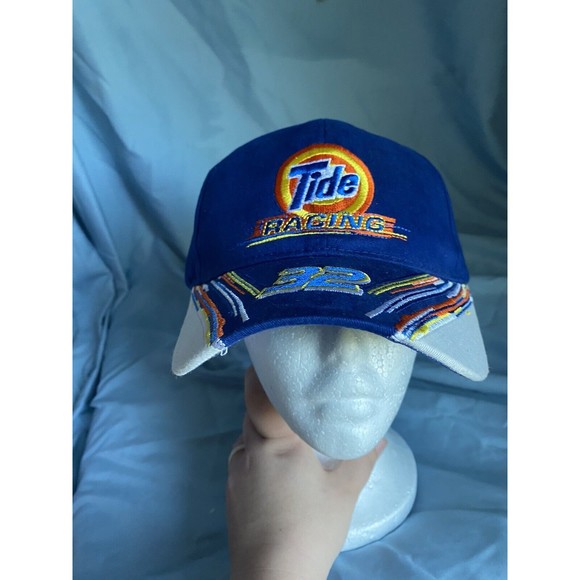 COPY - NWT Tide Racing #32 Snap Back Hat Cap NASCAR Ricky Craven Cal Wells Downy - Picture 1 of 6
